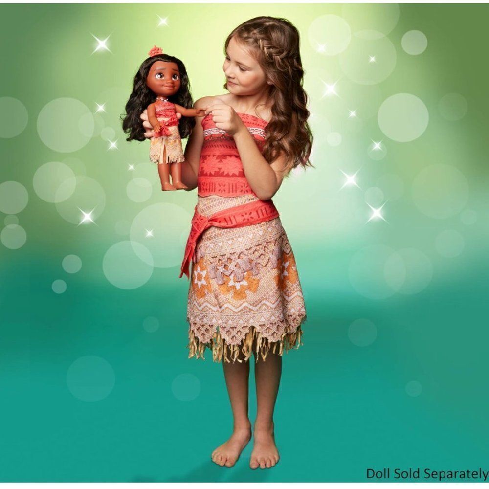 NEW Disney Moana Girls Adventure Outfit Size 4-6X Costume Halloween